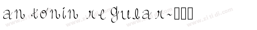 antonin regular字体转换